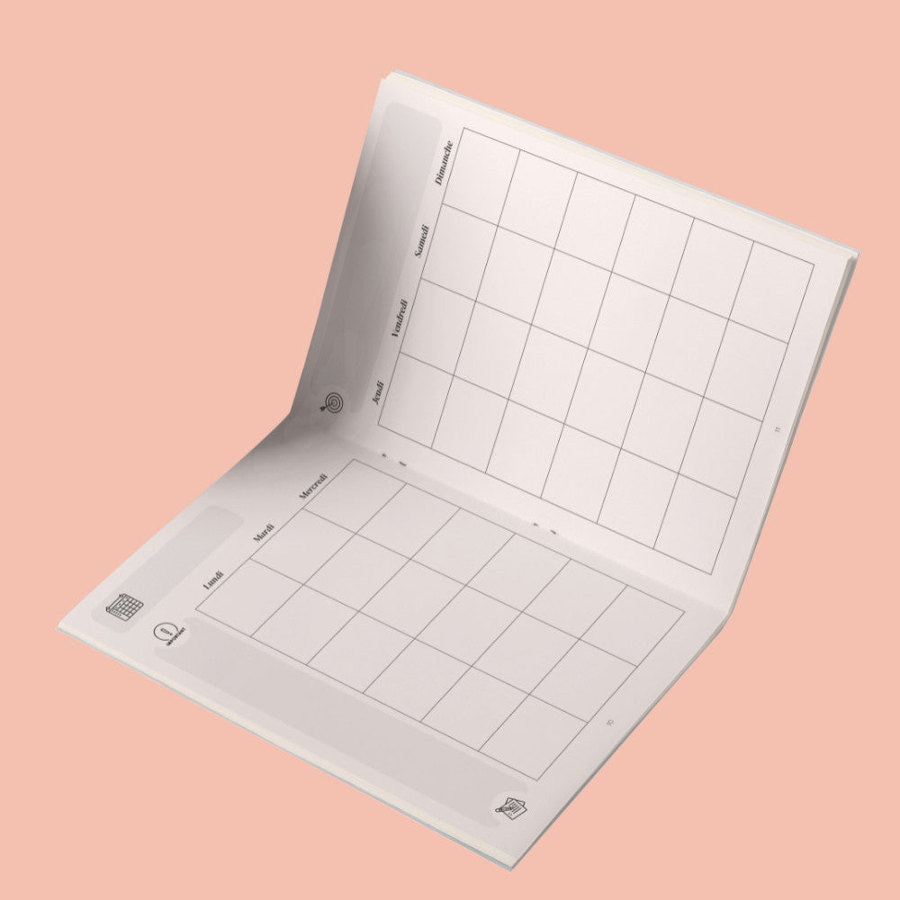 Planner mensuel 18 mois • Désert