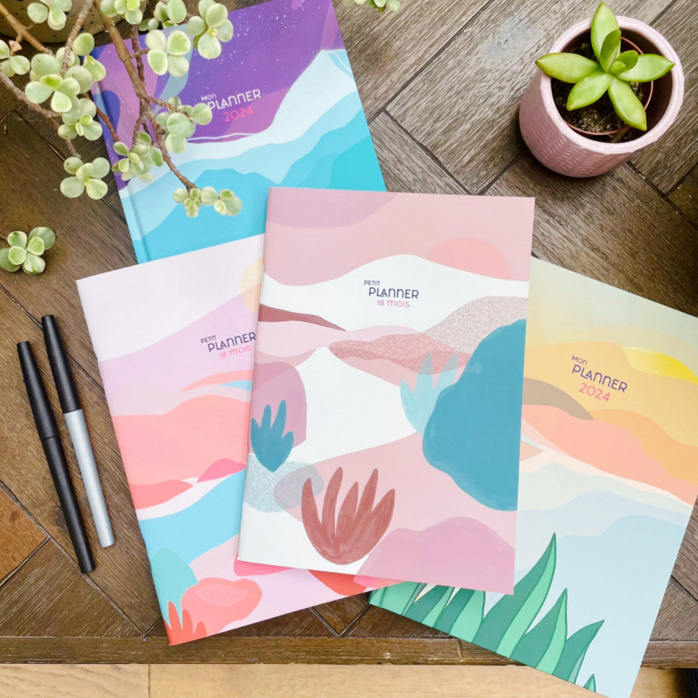 Planner mensuel 18 mois • Riviera