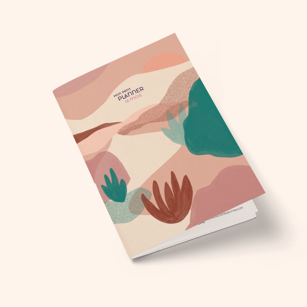 Planner mensuel 18 mois • Désert