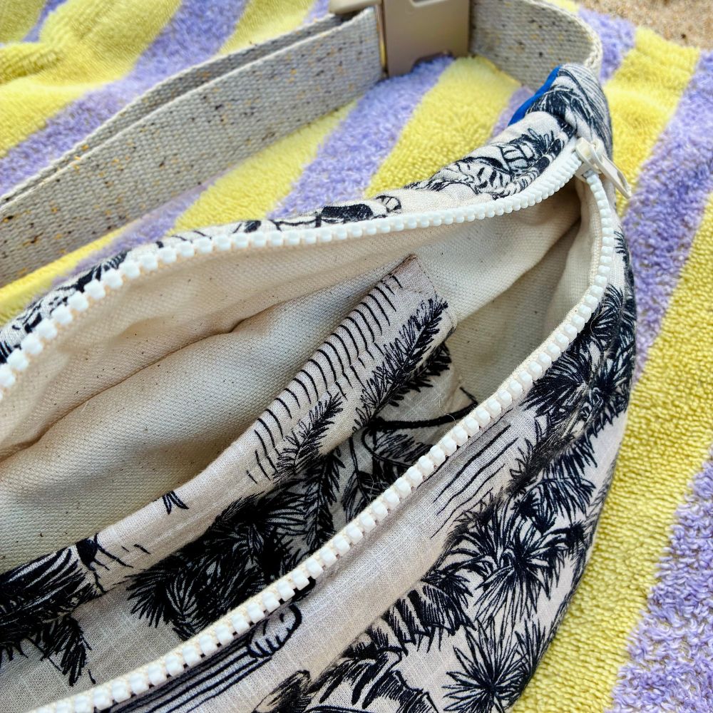 Sac banane BIKOLOR - Palmier bleu