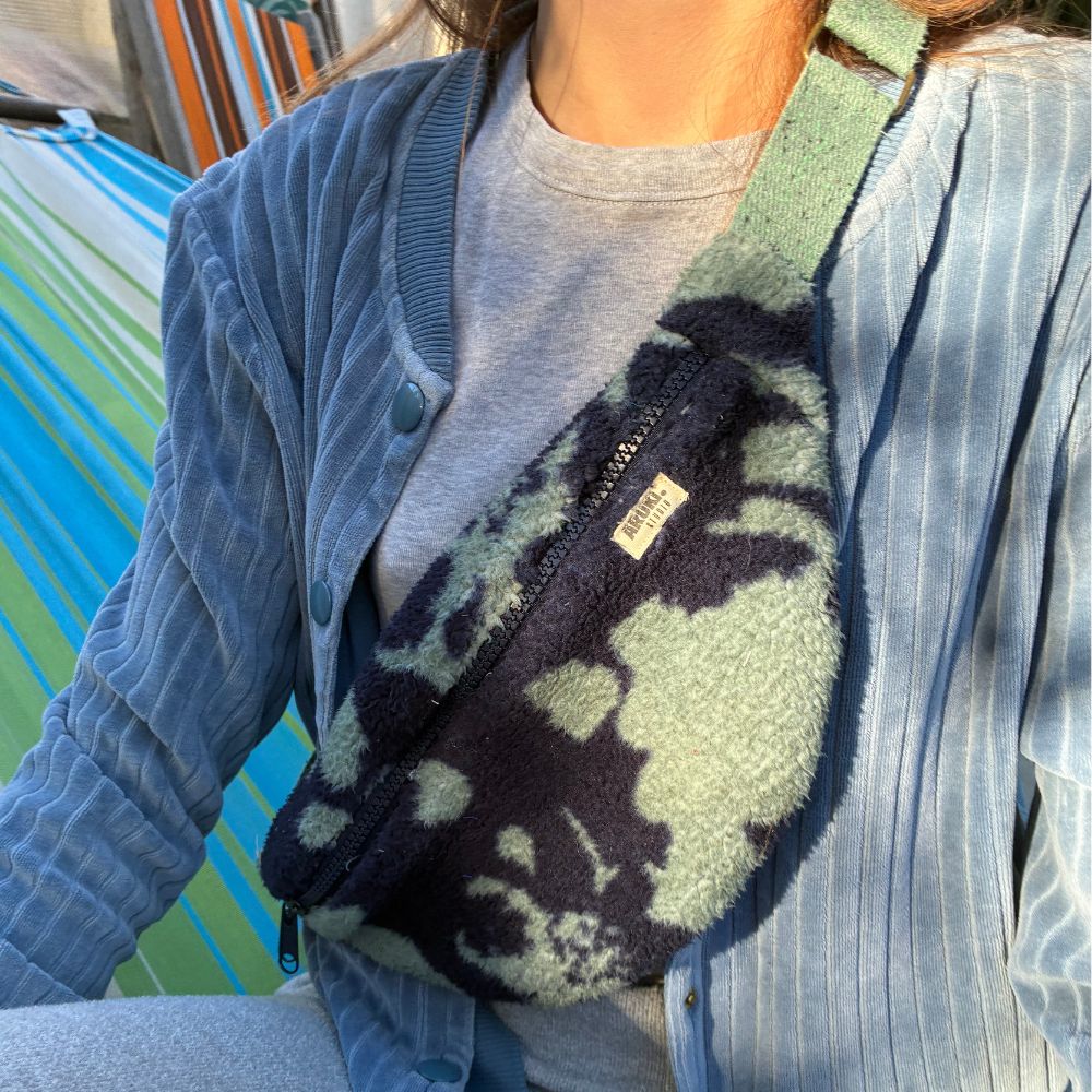 Sac banane BIKOLOR - Moumoute vert/noir