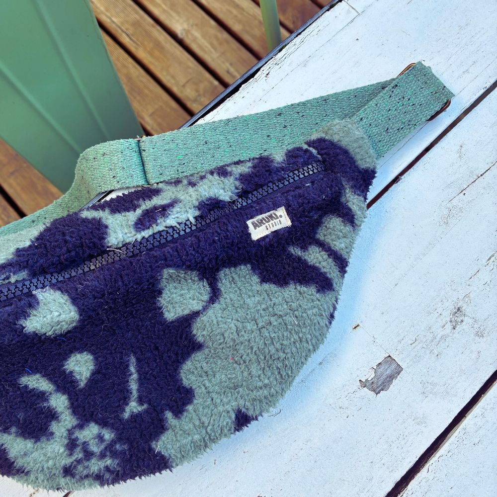 Sac banane BIKOLOR - Moumoute vert/noir