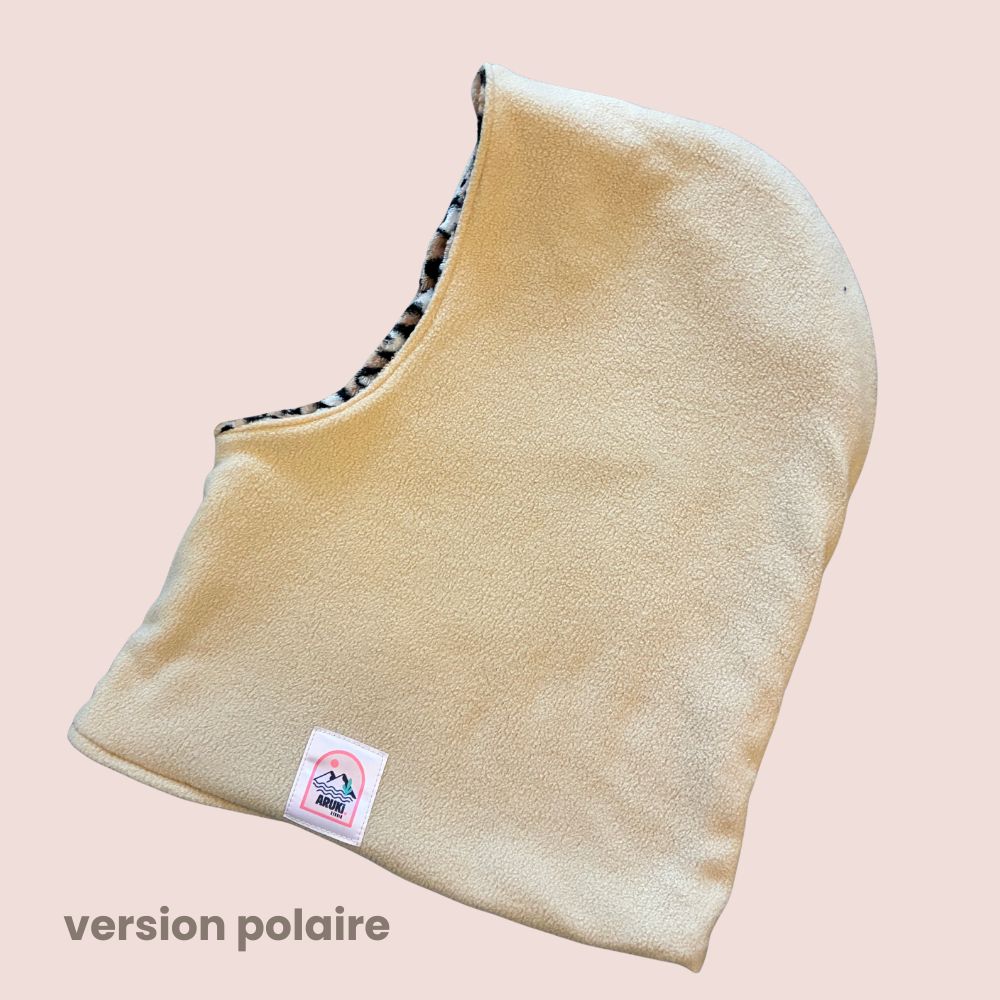 Cagoule réversible léopard